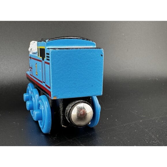 Thomas Comes To Breakfast Train Wooden Railway Vtg 2003 Learning Curve Engine - Picture 9 of 14